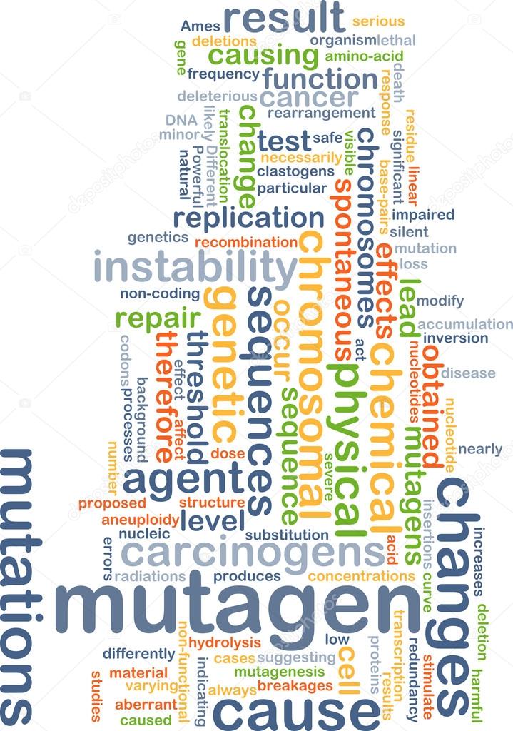 Mutagen background concept