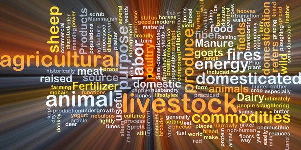 Livestock background concept glowing — Stock Photo, Image