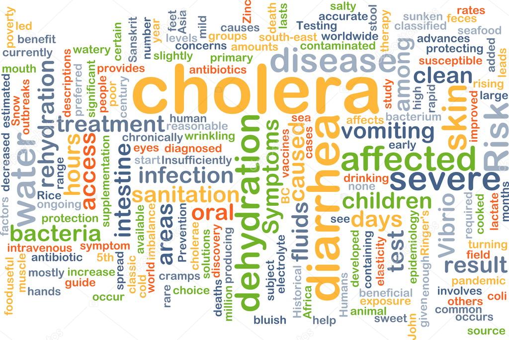 Cholera background concept