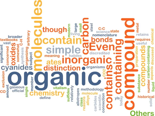 Koncepcja organiczny tło związek — Zdjęcie stockowe