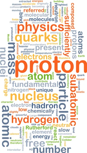 Концепция протонного фона — стоковое фото