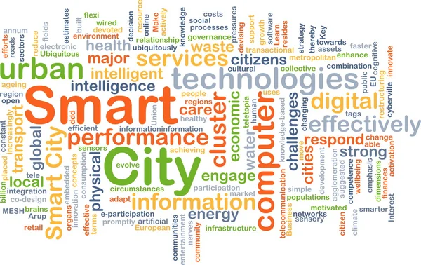 Smart city background concept