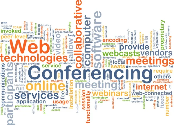 Web conferencing background concept — Stock fotografie