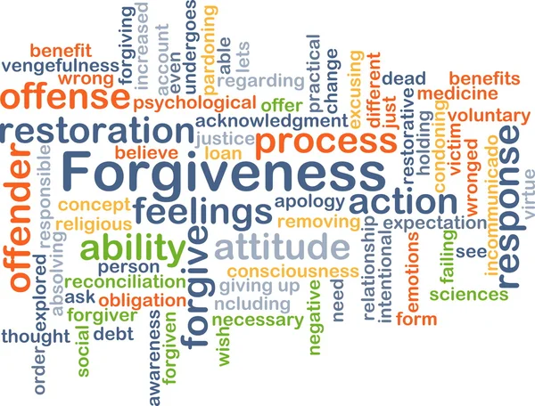 Forgiveness background concept — Stock Photo, Image