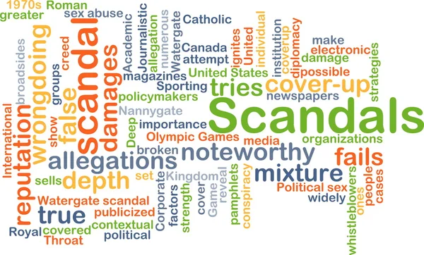 Scandals background concept — Φωτογραφία Αρχείου