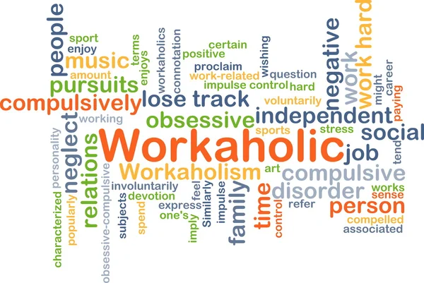 Workaholic background concept — Stock Photo, Image