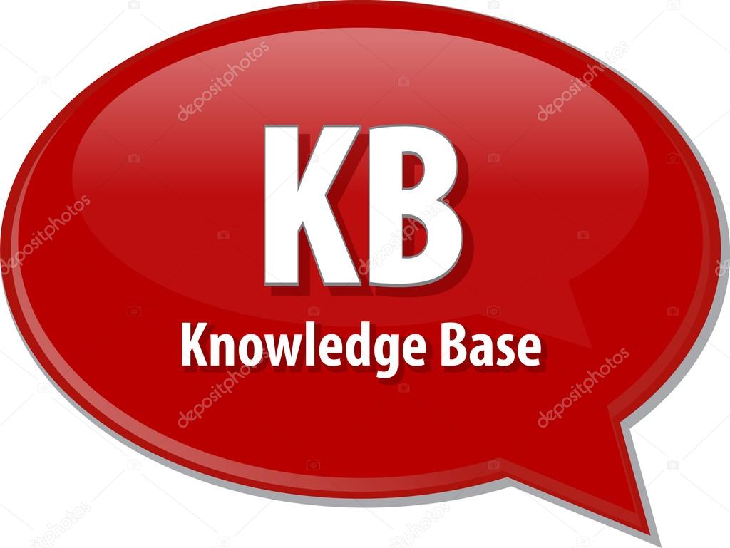 KB acronym definition speech bubble illustration