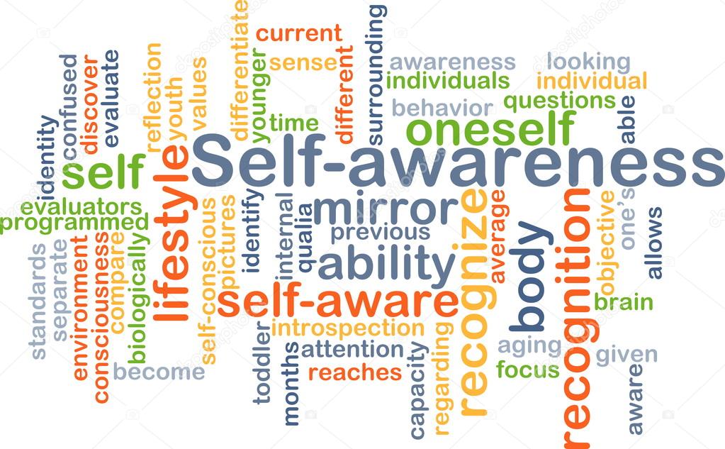Self-awareness background concept