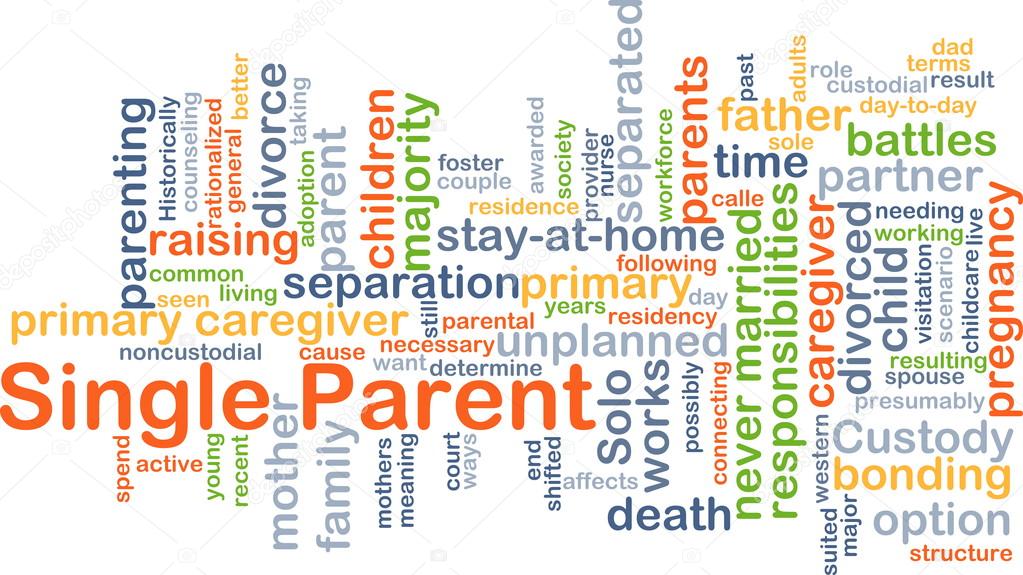 Single parent background concept