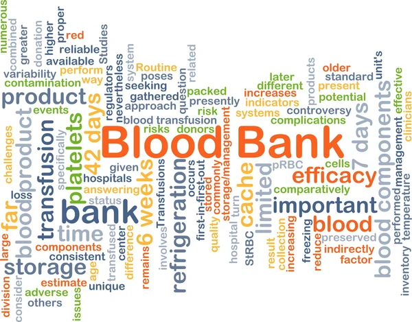 Blood bank background concept — Stock Photo, Image