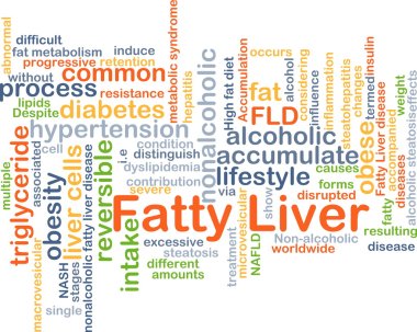 Fatty liver background concept clipart