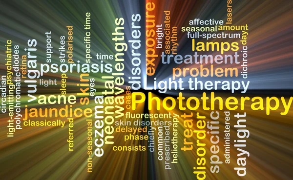 Phototherapy background concept glowing