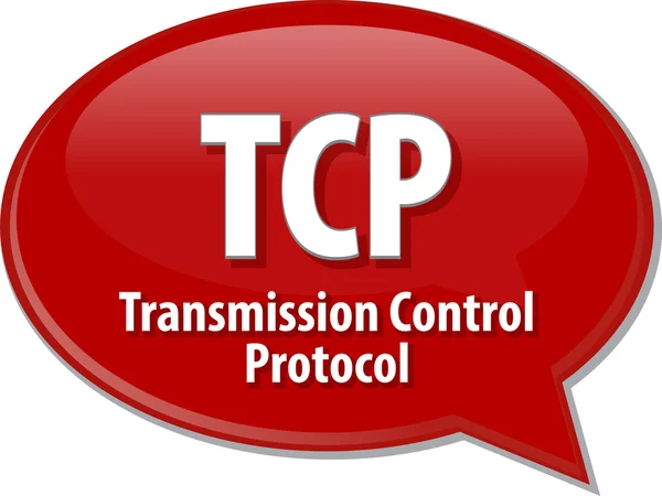TCP acronym definition speech bubble illustration — Stock Photo, Image