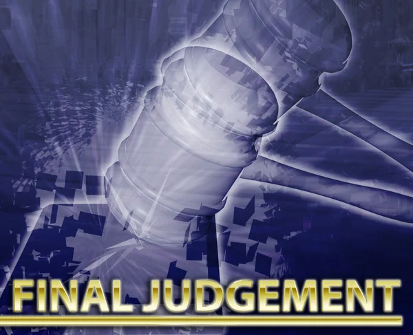 Final judgement Abstract concept digital illustration — Stock Photo, Image
