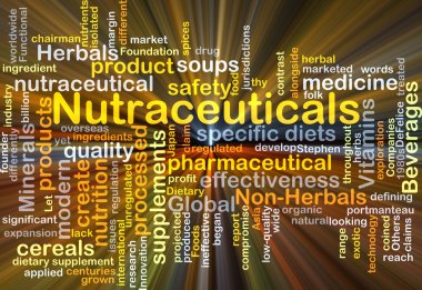Parlayan Nutraceuticals arka plan kavramı