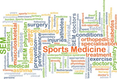 Sports medicine background concept clipart