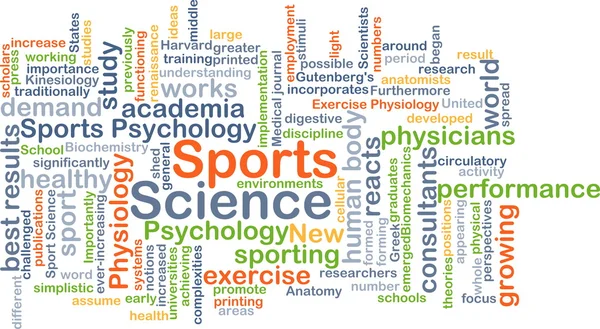 Sports science background concept — Stock Photo, Image