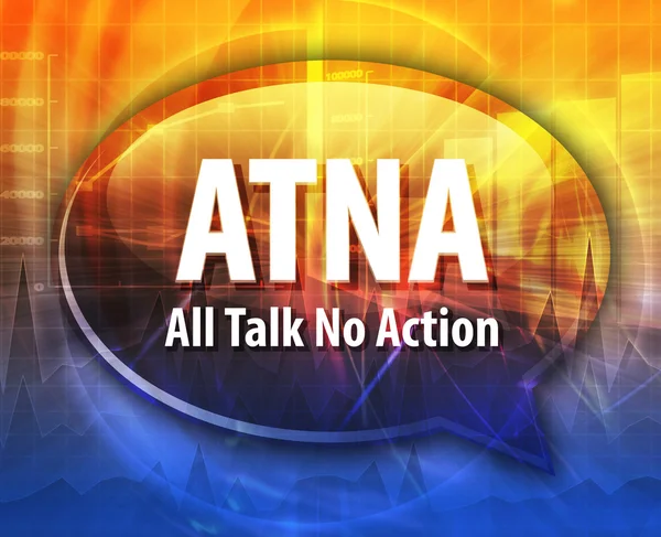 ATNA acronym word speech bubble illustration — Stock Photo, Image