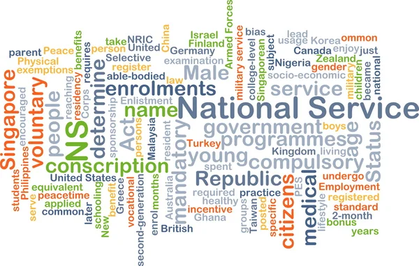 National service background concept — Stock Photo, Image