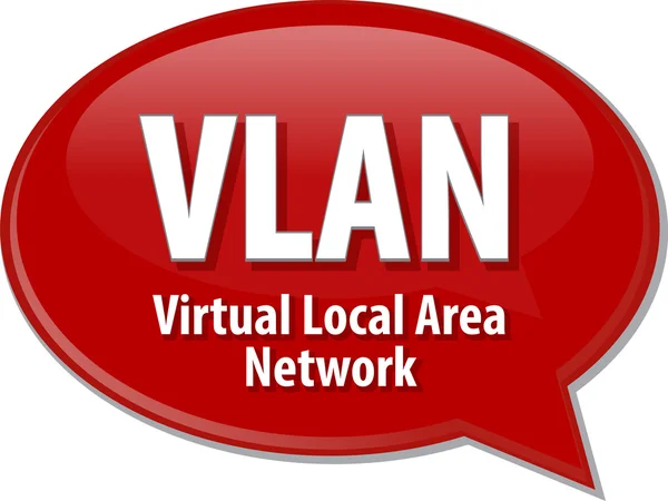 VLAN acroniem definitie toespraak bubble illustratie — Stockfoto