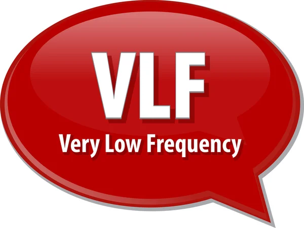 VLF acroniem definitie toespraak bubble illustratie — Stockfoto