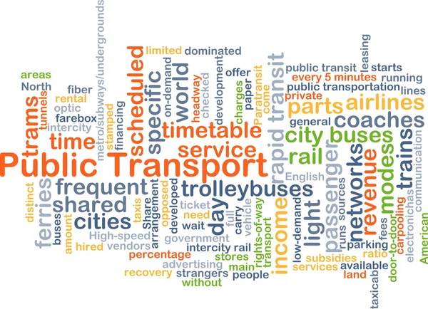 Concept de contexte des transports publics — Photo