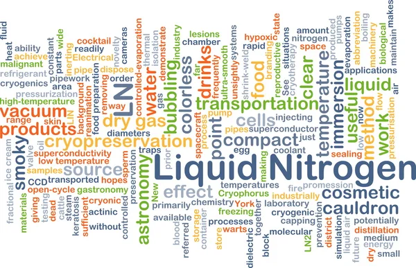 Liquid nitrogen LN background concept — Stock Photo, Image