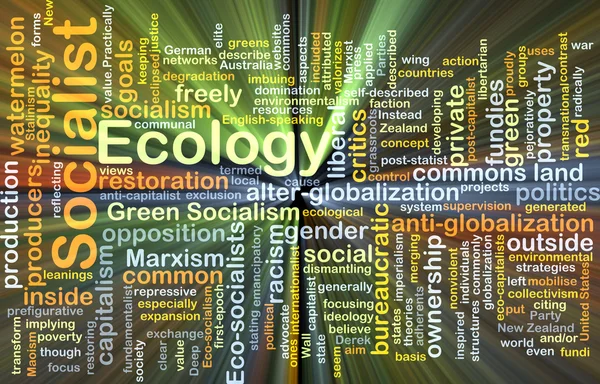 Socialist ecology background concept glowing — Stock Photo, Image