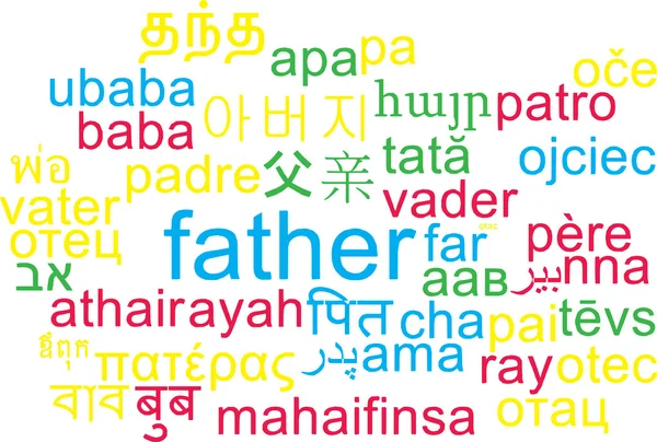 Father multilanguage wordcloud background concept — Stock Photo, Image