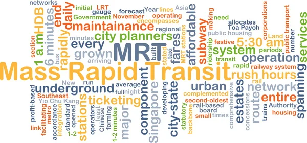 Koncepcja masowego rapid transit Mrt tło — Zdjęcie stockowe