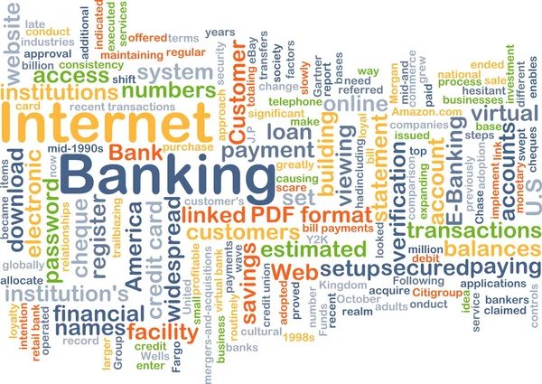 Internet banking bakgrund koncept — Stockfoto