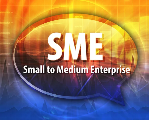 SME acronym word speech bubble illustration — Stock Photo, Image