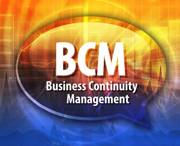 BCM acronym word speech bubble illustration — Stock Photo, Image