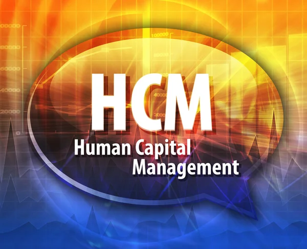 HCM acronym word speech bubble illustration — Stock Photo, Image