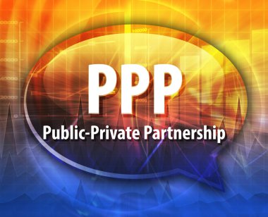PPP kısaltma kelime konuşma balonu illüstrasyon