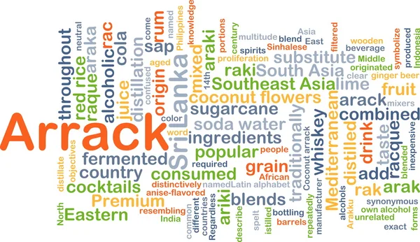 Arrack background concept — Stock Photo, Image