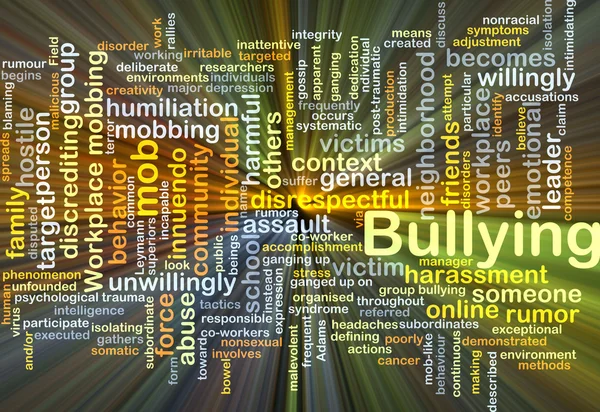 Bullying background concept glowing — Stock Photo, Image