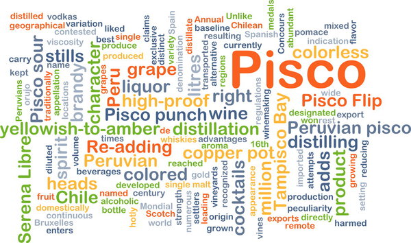 Pisco background concept