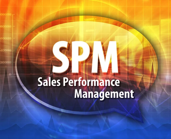 SPM acronym word speech bubble illustration — Stock Photo, Image