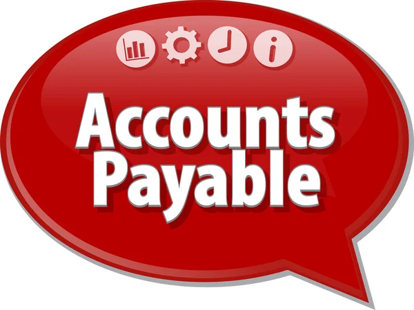 Accounts Payable Business term speech bubble illustration — Stock Photo, Image
