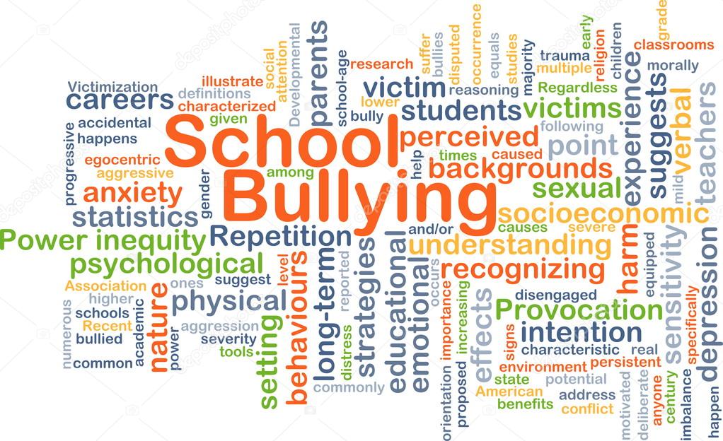 School bullying background concept