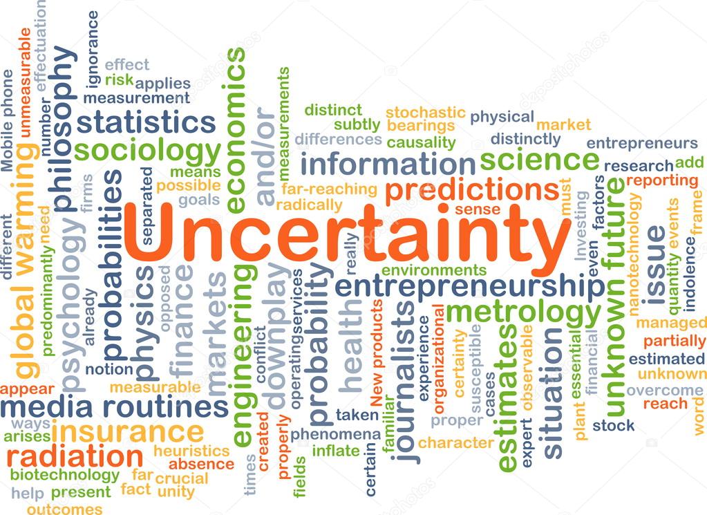 Uncertainty background concept