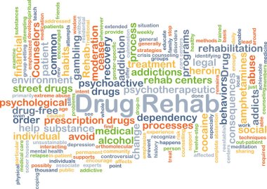 Drug rehab background concept clipart