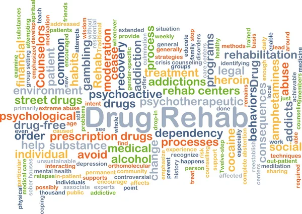 Drug rehab background concept — Stock Photo, Image