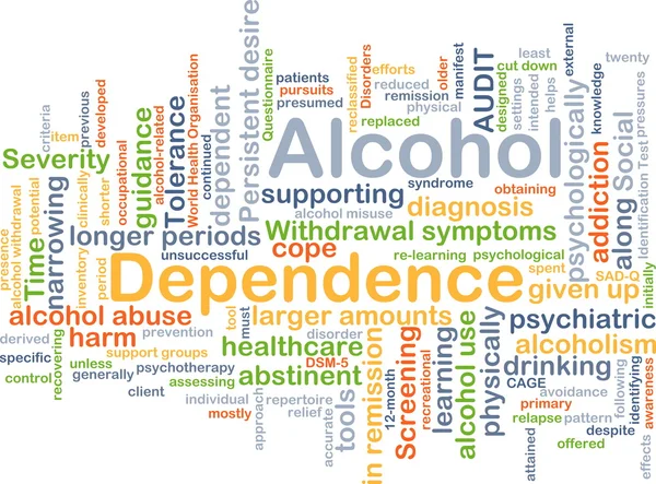 Alcohol dependence background concept — Stock Photo, Image