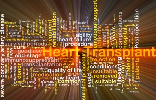 Concepção de fundo transplante cardíaco brilhante — Fotografia de Stock