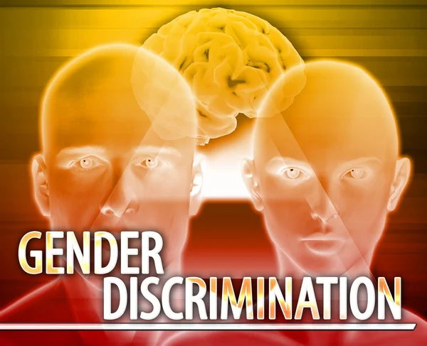Gender discrimination Abstract concept digital illustration — Stock Photo, Image
