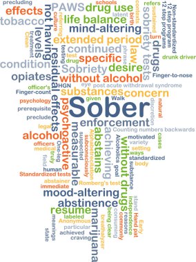 Sober background concept clipart