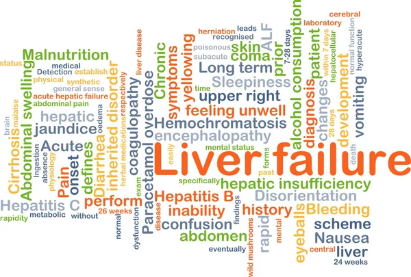 Liver failure background concept — Stock Photo, Image
