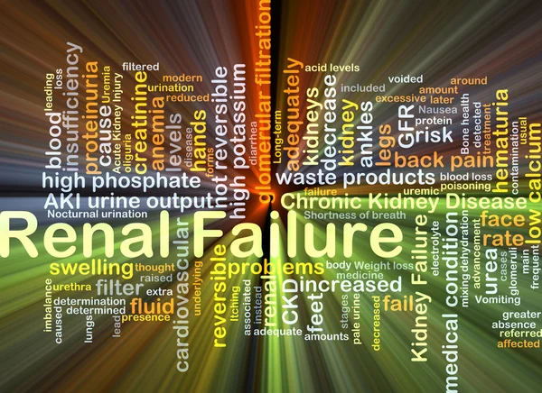 Böbrek yetmezliği arka plan kavramı parlayan